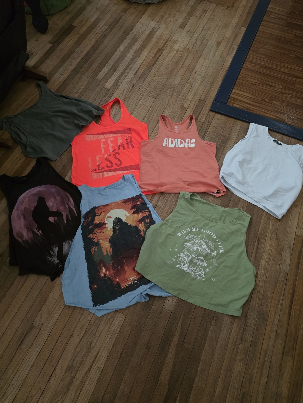 adidas Coral Tank Top with Assorted Women's Crop & Graphic Tanks